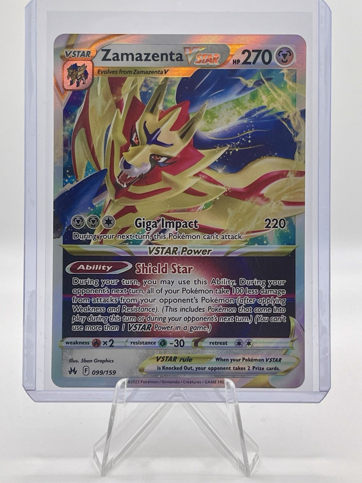 Zamazenta VSTAR Crown Zenith #99