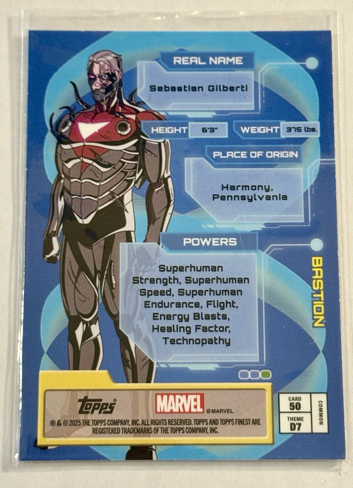 Topps Finest Bastion Common Card #50