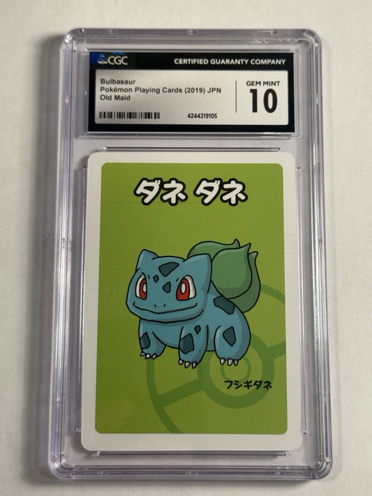CGC 10 Gem Mint Bulbasaur Old Maid 2019 Japanese Pokemon Card