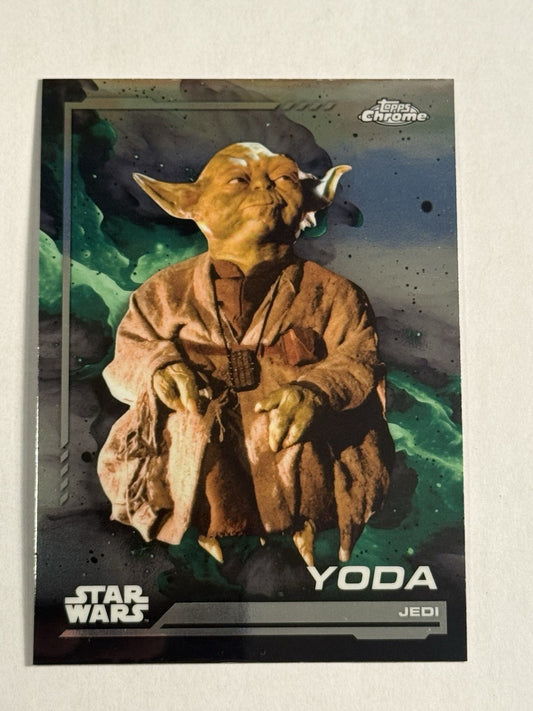 2024 Topps Chrome Star Wars #140 Yoda