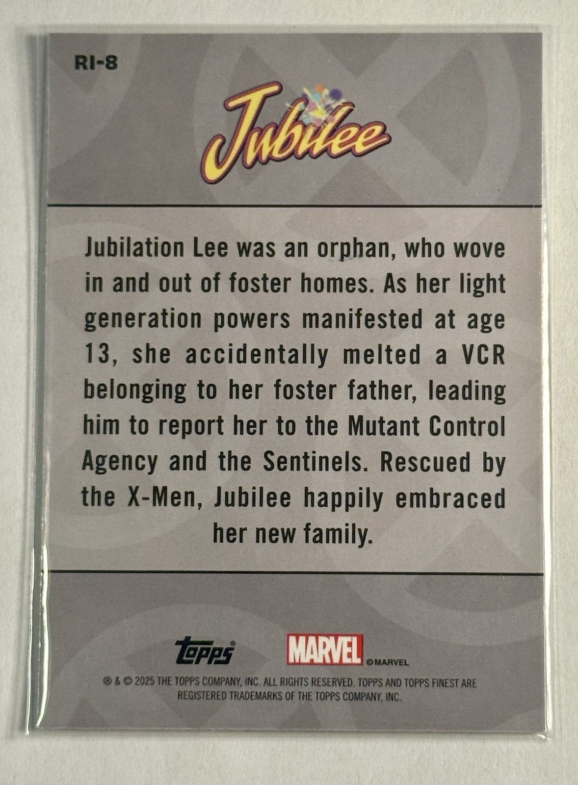 JUBILEE 2025 Topps Finest X-Men '97