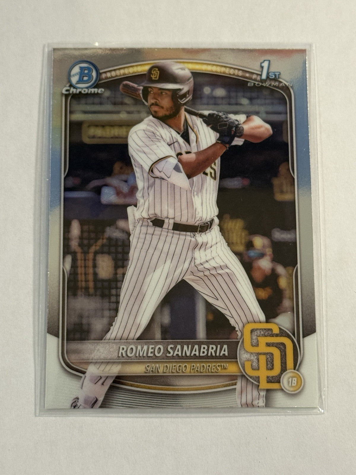 2025 Bowman - Chrome Prospects Romeo Sanabria #BCP-3 (RC)