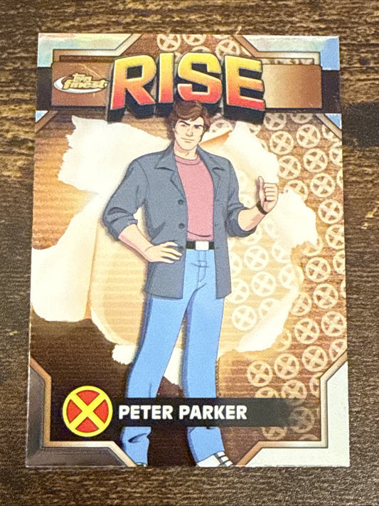 2025 Topps Finest Marvel X-Men '97 #19 Peter Parker "RISE"