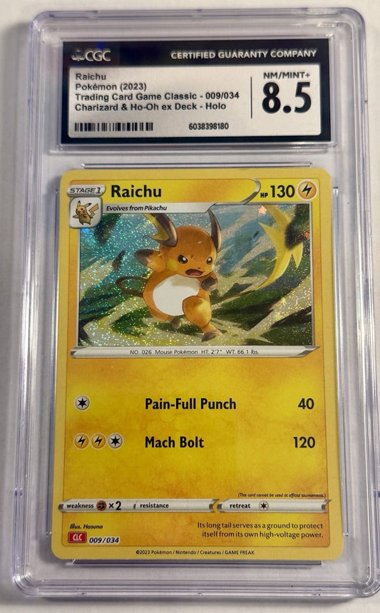 Raichu 009/032 Pokemon TCG Classic: Charizard Holo (Japanese) Graded CGC 8.5