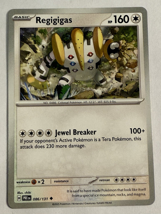Regigigas 086/131 Sv: Prismatic Evolutions Regular