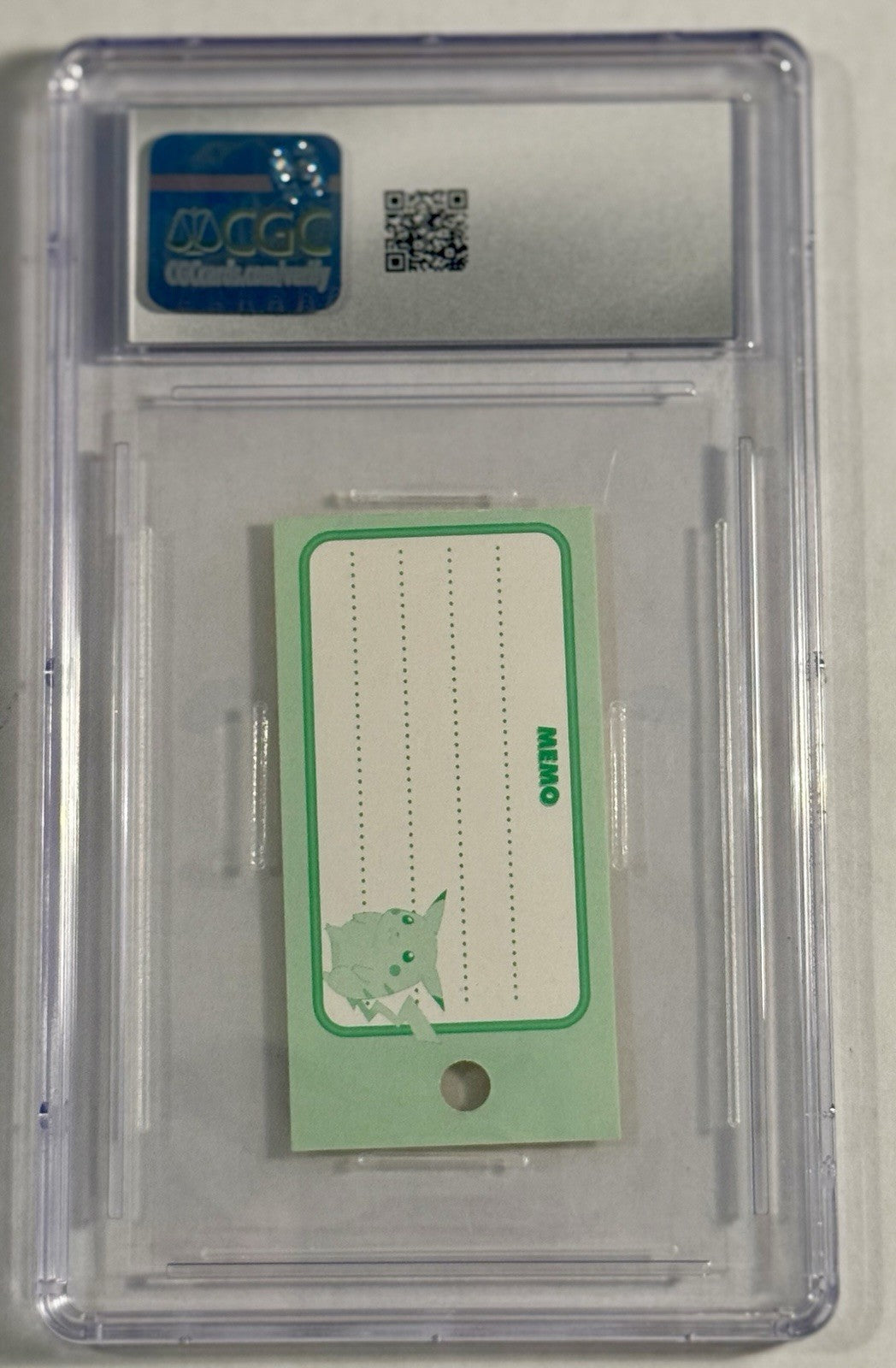 Pikachu 1997 Pokemon Mini Trainer File 3 Tomy MEMO RARE - CGC 9