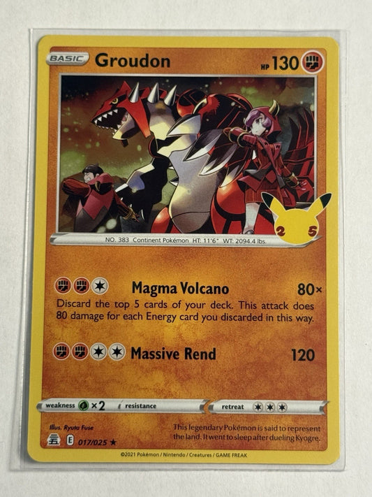 Groudon 017/025 Celebrations Holo