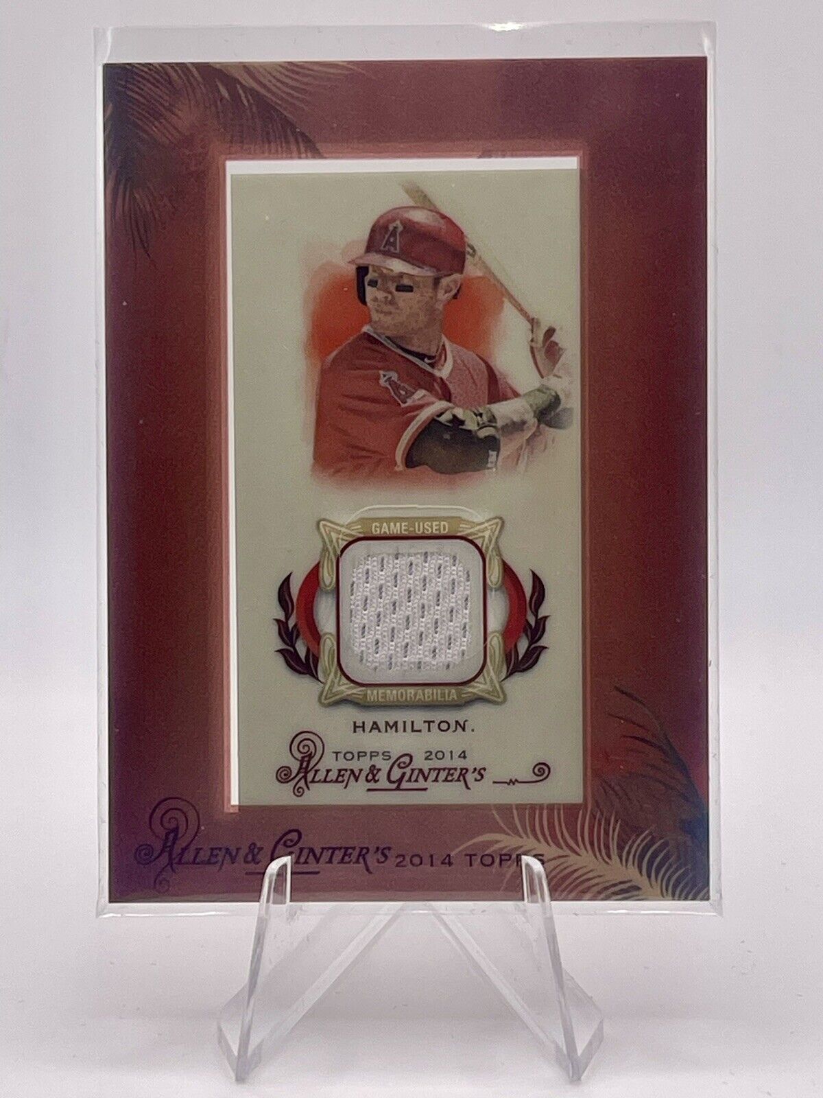 Josh Hamilton Allen & Ginters 2014 Jersey Card