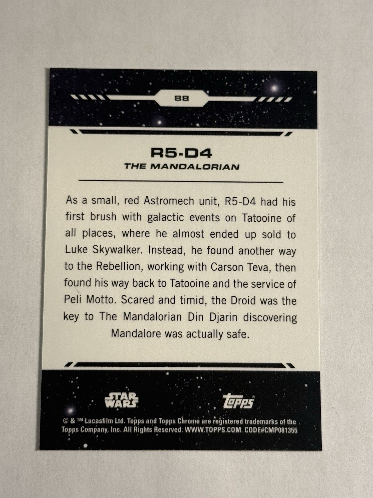 R5-D4 #88 | 2024 Topps Chrome Star Wars | Trading Card