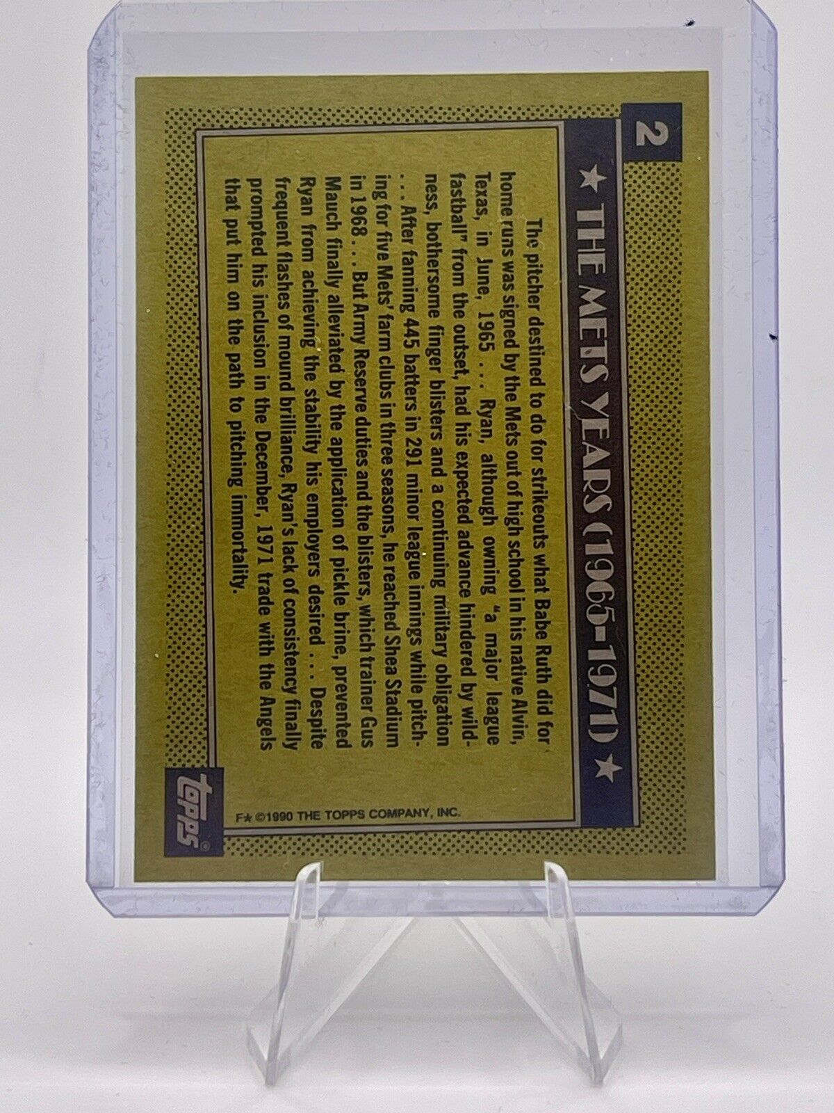 Nolan Ryan 1990 Topps #2