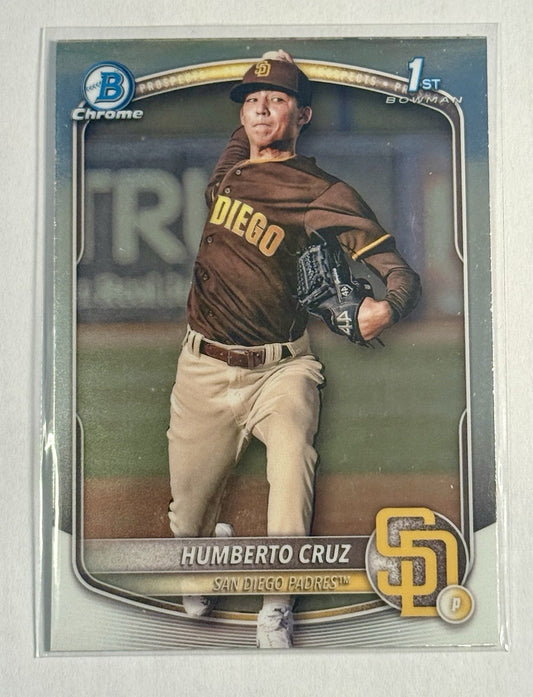 2025 Bowman - Chrome Prospects Humberto Cruz #BCP-96 (RC)