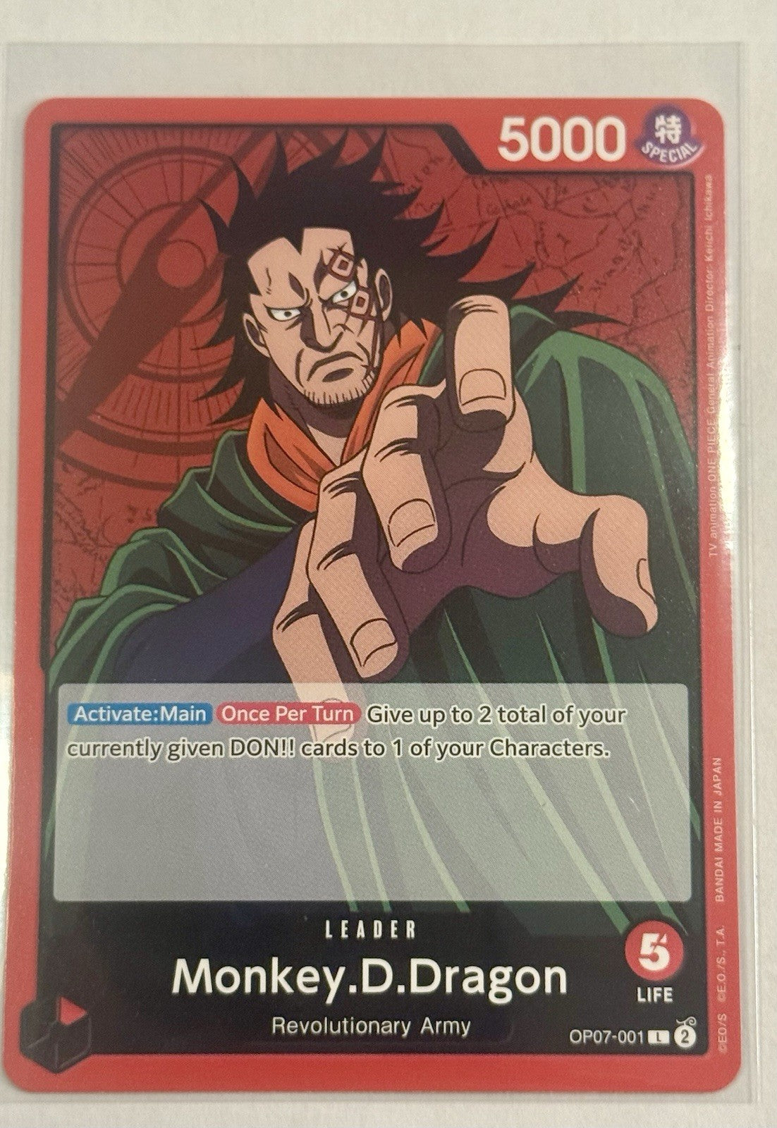 Monkey.D.Dragon (001) OP07-001 500 Years in the Future Regular