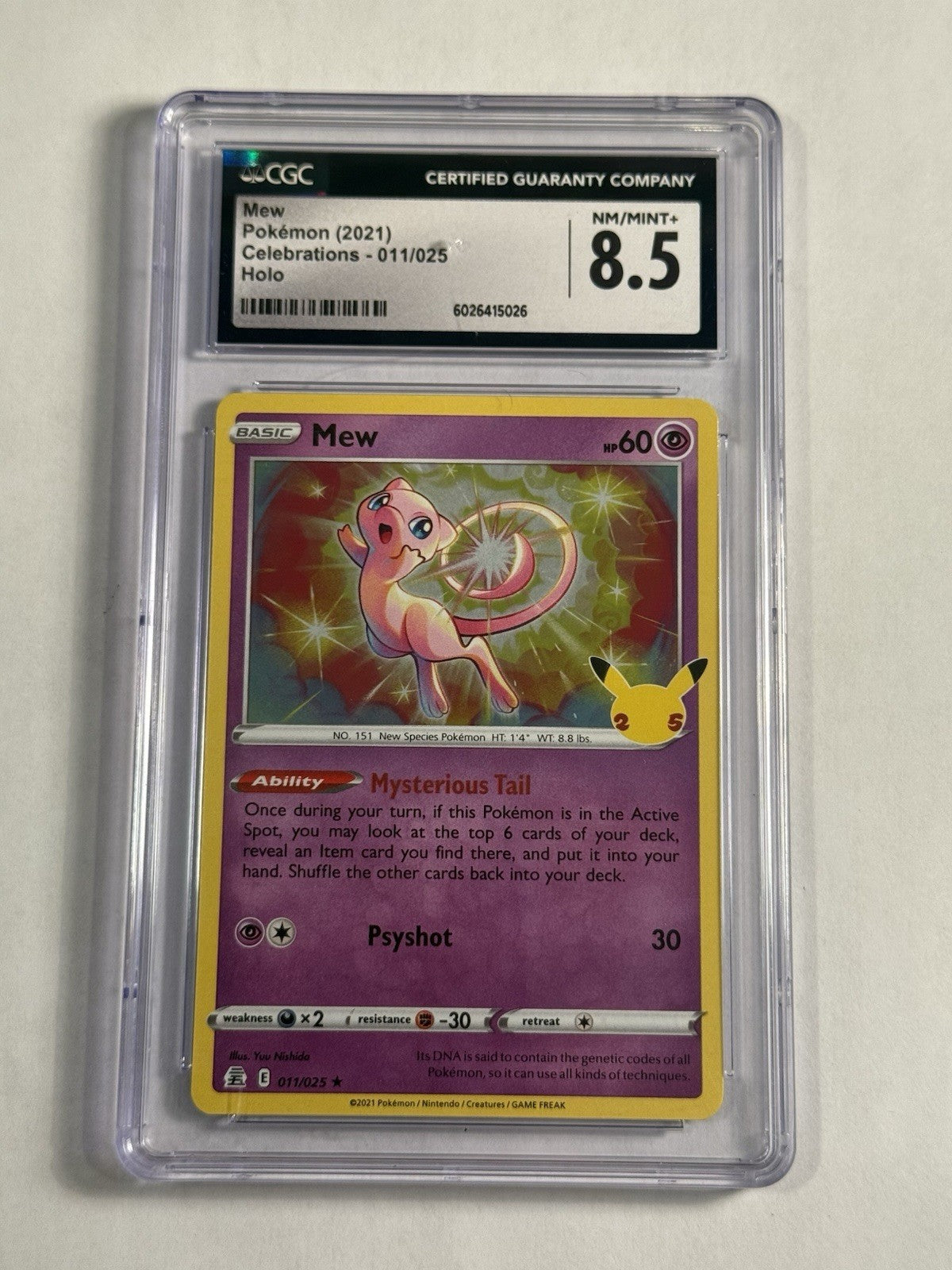 Mew 011/025 Celebrations Holo
