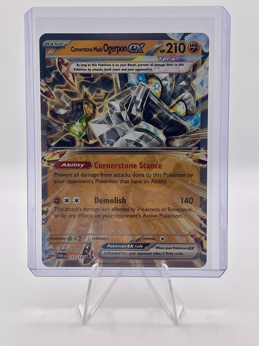 Cornerstone Mask Ogerpon EX  112/167 SV06: Twilight Masquerade