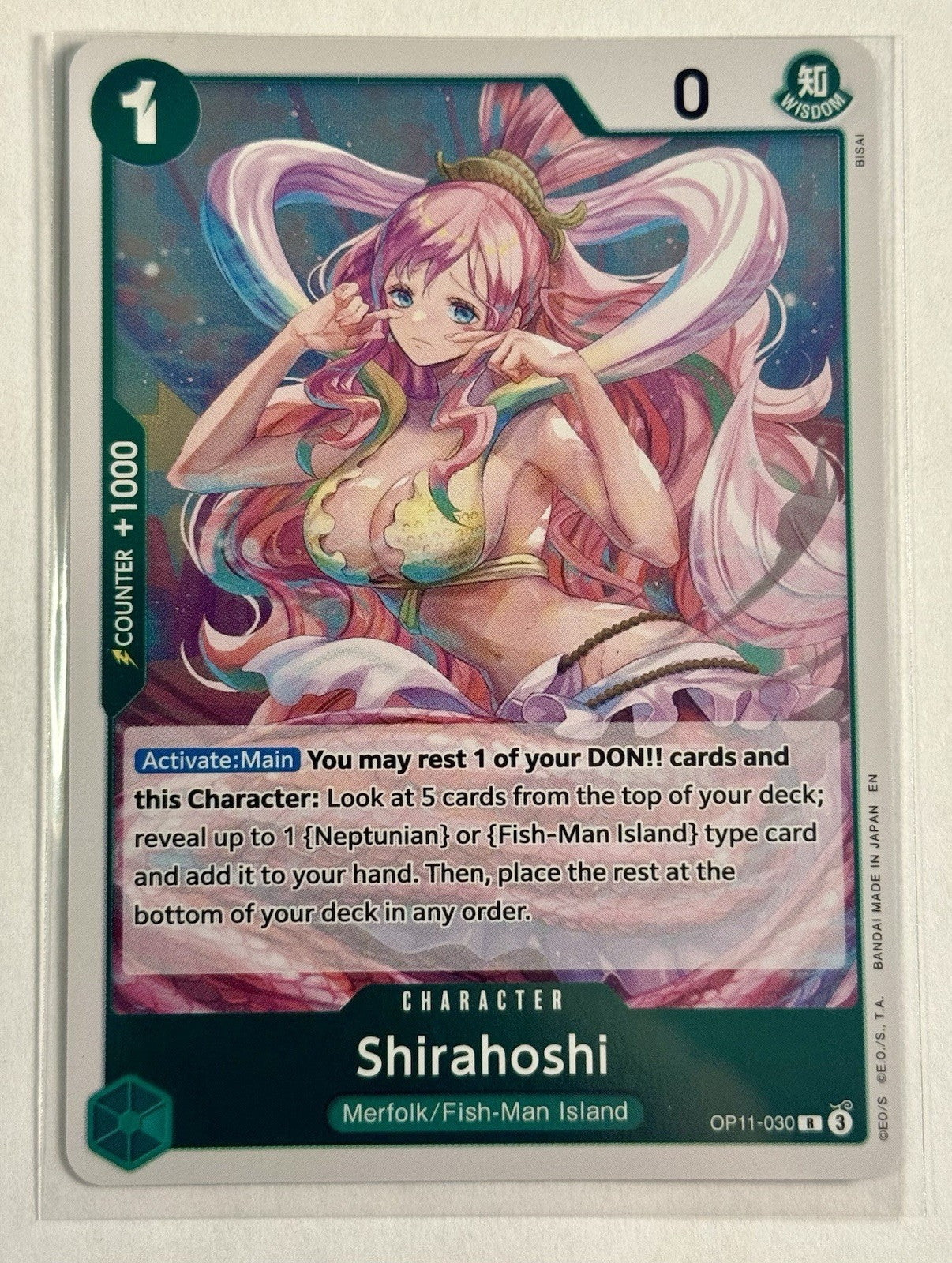 Shirahoshi (030) OP11-030 A Fist of Divine Speed Foil