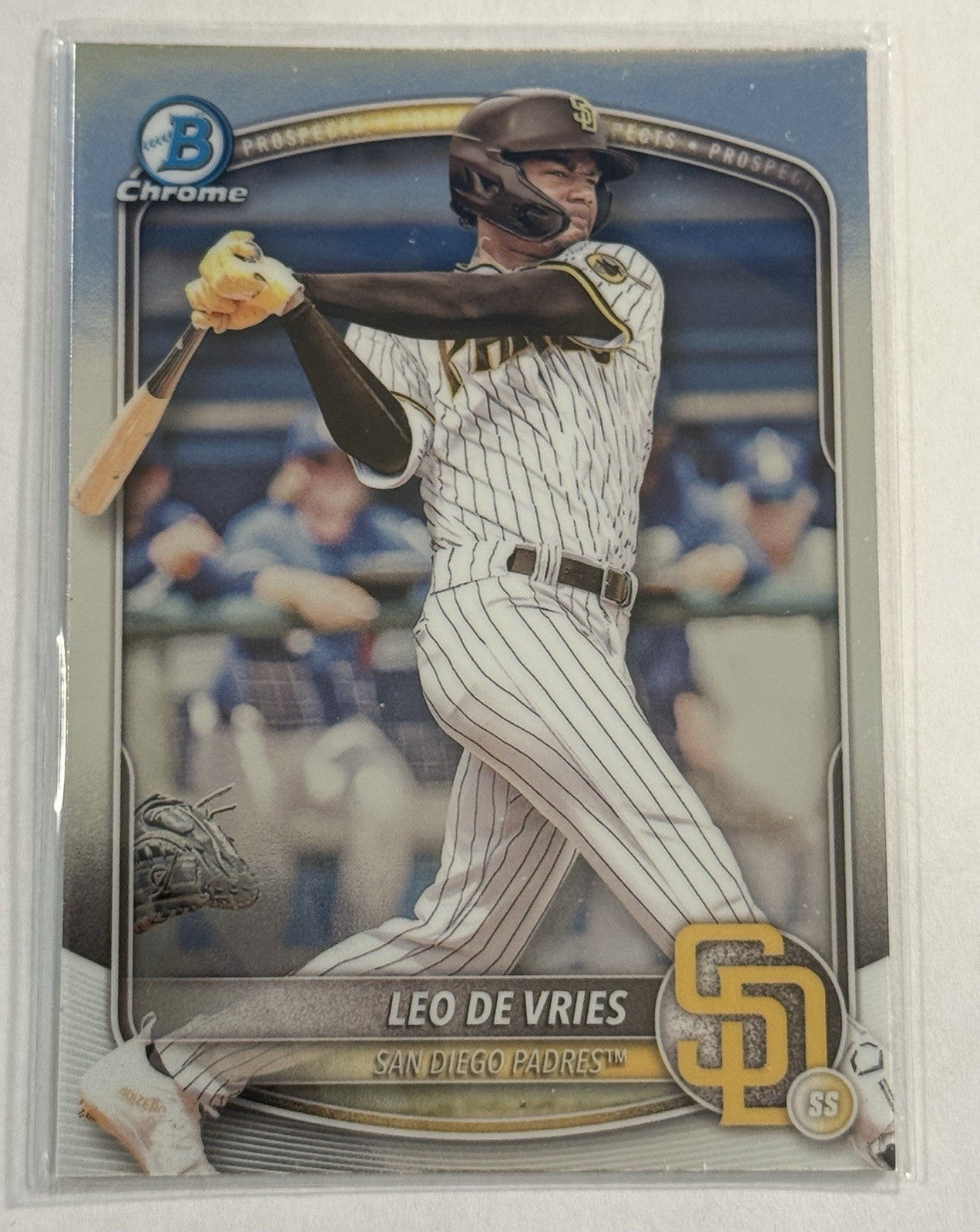 2025 Bowman - Chrome Prospects Leo De Vries #BCP-59 (RC)