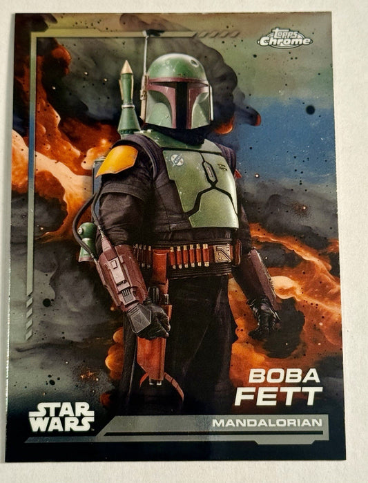 2024 Topps Chrome Star Wars Trading Card #19 Boba Fett