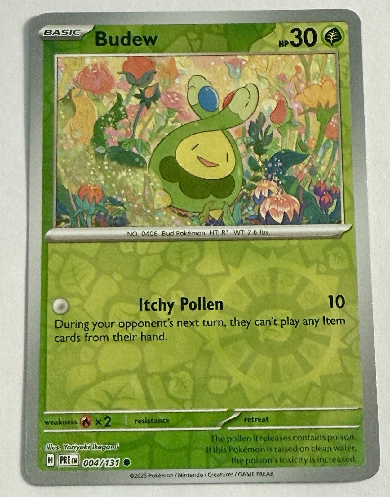 Budew 004/131 Prismatic Evolutions Reverse Holo