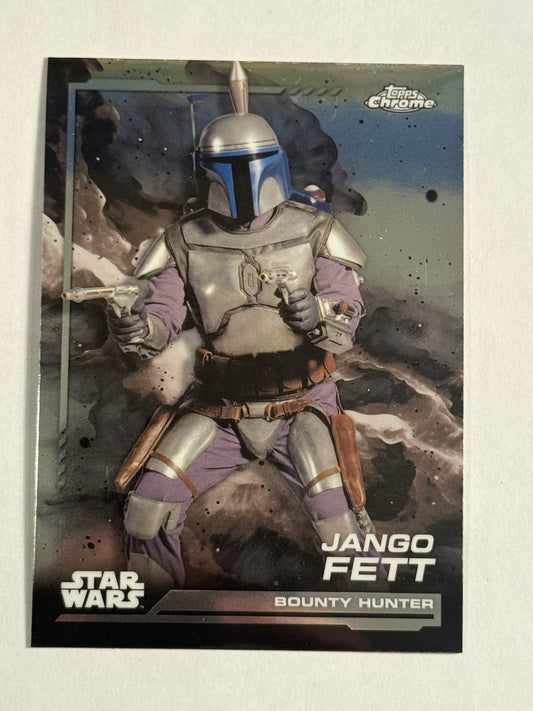Jango Fett Rainbow Refractor 2024 Topps Chrome Star Wars #139