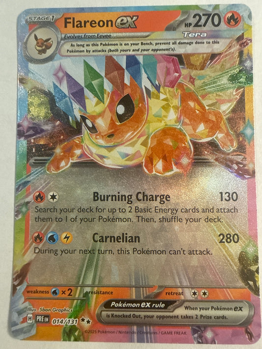 Pokémon TCG Flareon ex 014/131 – Prismatic Evolutions