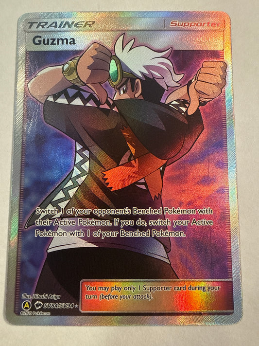Pokémon TCG Guzma SV84/SV94 Full Art Shiny Vault Hidden Fates Supporter