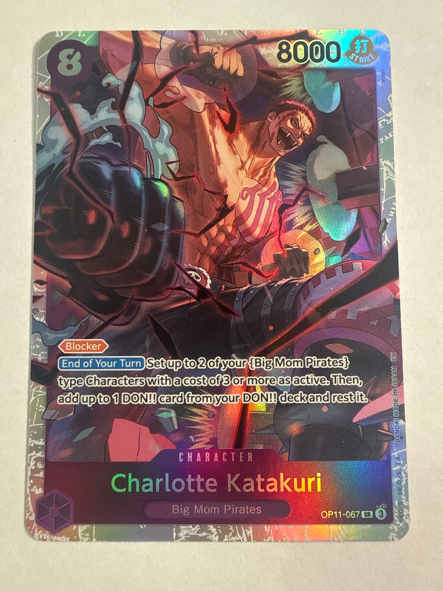 One Piece Card Game Charlotte Katakuri OP11-067 A Fist of Divine Speed SR Super Rare