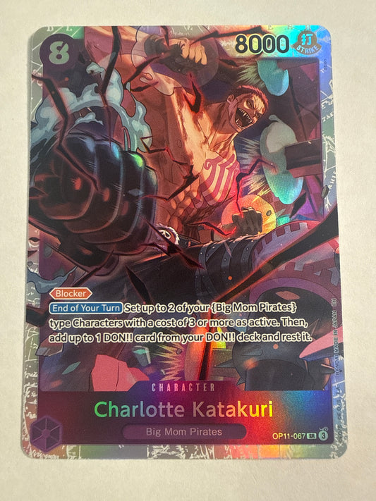 One Piece Card Game Charlotte Katakuri OP11-067 A Fist of Divine Speed SR Super Rare
