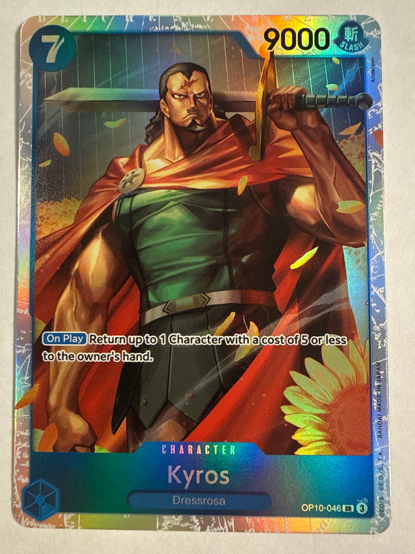 One Piece TCG Kyros OP10-046 SR Super Rare Royal Blood Holo English