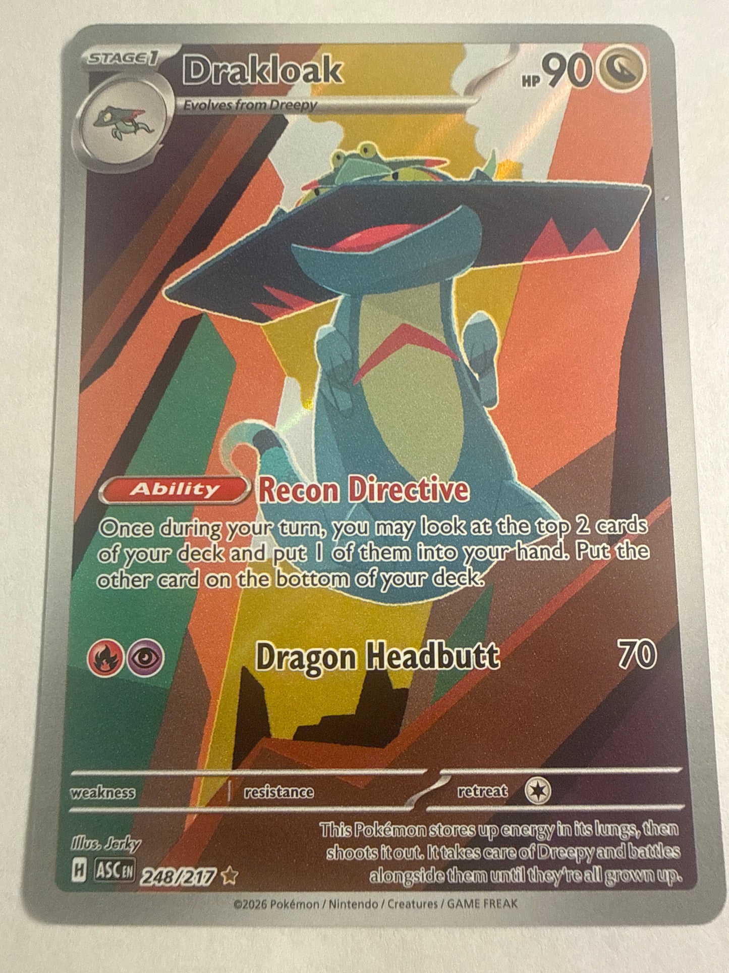 Pokémon TCG Drakloak 248/217 Illustration Rare – Ascended Heroes