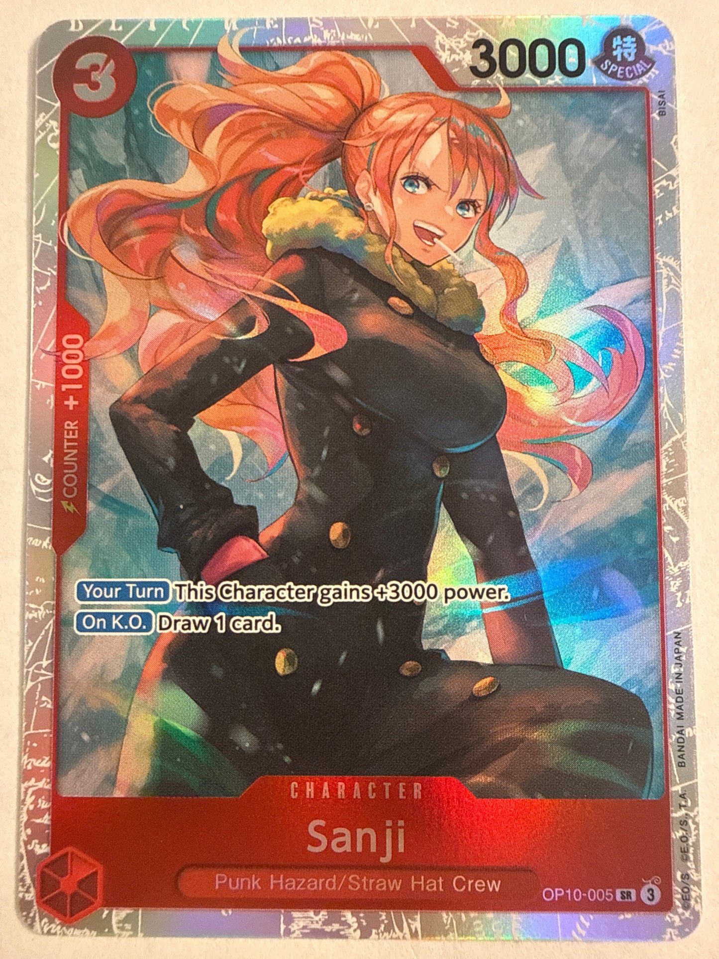 Sanji OP10-005 SR (Super Rare) – One Piece Card Game