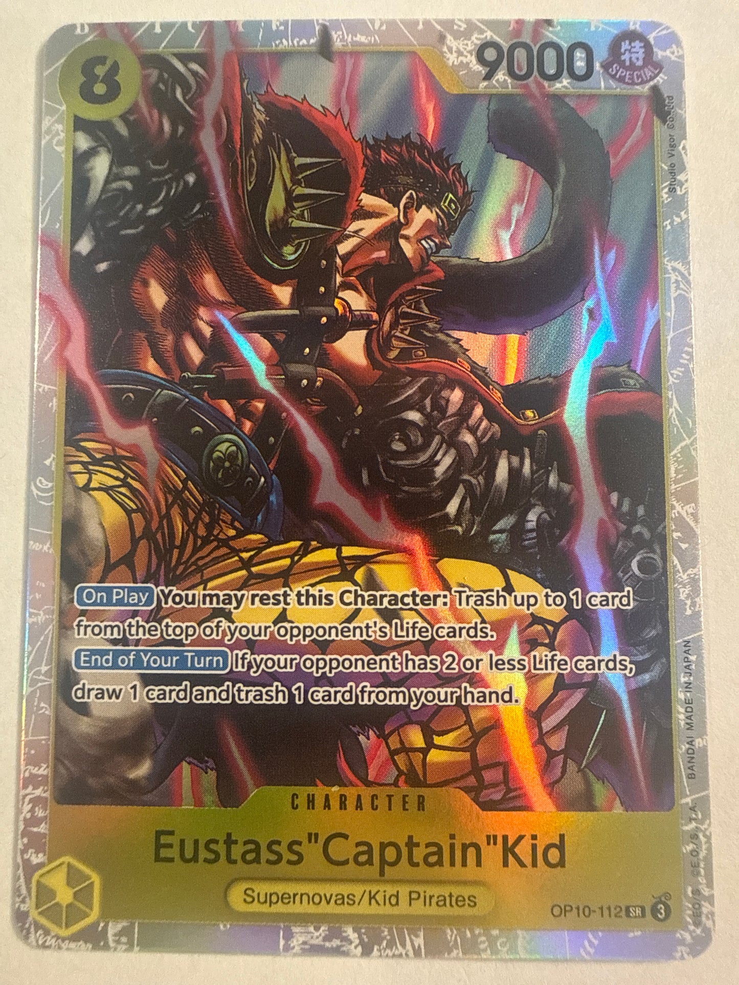 One Piece Card Game Eustass “Captain” Kid OP10-112 SR Super Rare