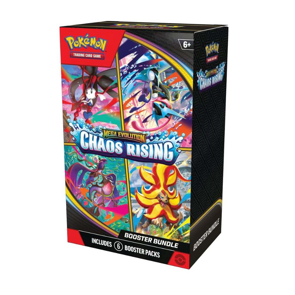 Pokémon TCG: Mega Evolution – Chaos Rising Booster Bundle | Factory Sealed | 6 Booster Packs
