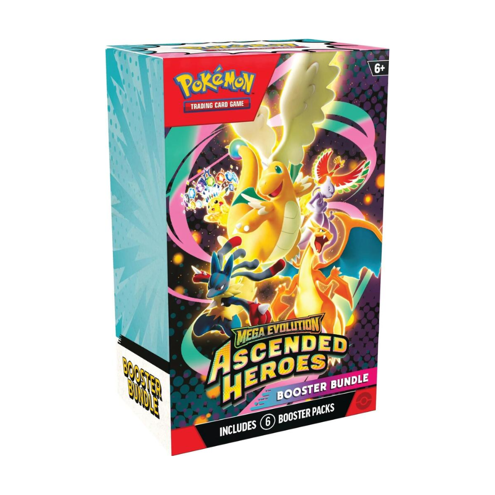Pokémon TCG: Mega Evolution – Ascended Heroes Booster Bundle | Factory Sealed | 6 Booster Packs