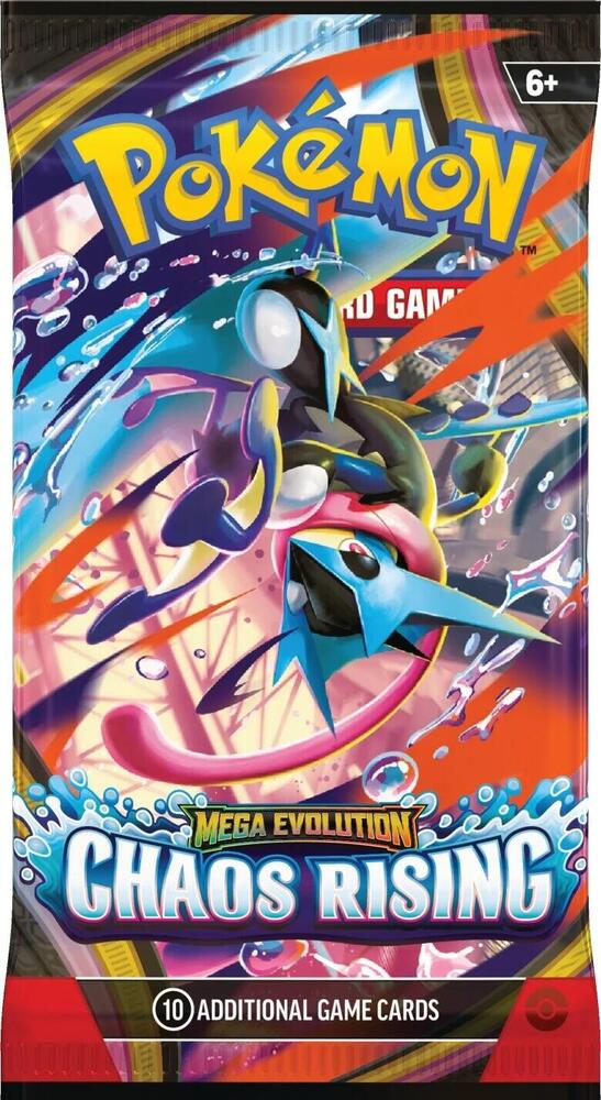 Pokémon TCG: Mega Evolution – Chaos Rising Booster Bundle | Factory Sealed | 6 Booster Packs