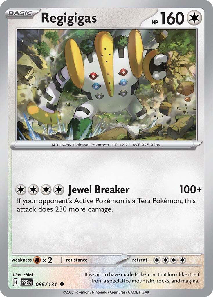 Regigigas 086/131 Sv: Prismatic Evolutions Regular