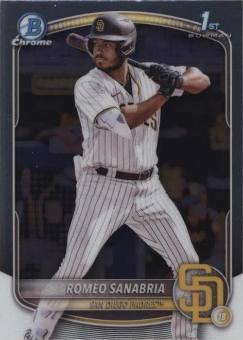2025 Bowman - Chrome Prospects Romeo Sanabria #BCP-3 (RC)