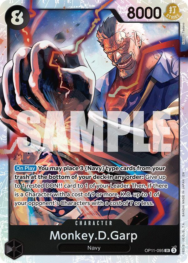 Monkey.D.Garp OP11-095 A Fist of Divine Speed Foil