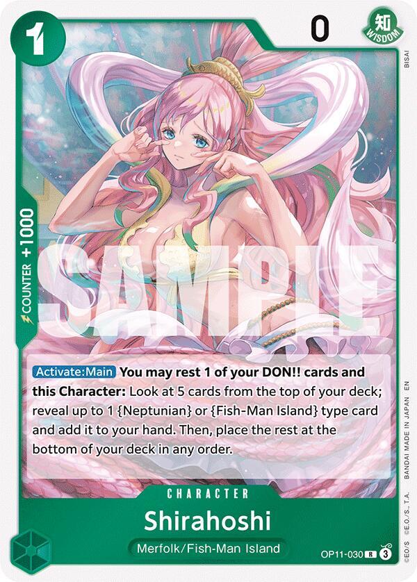 Shirahoshi (030) OP11-030 A Fist of Divine Speed Foil