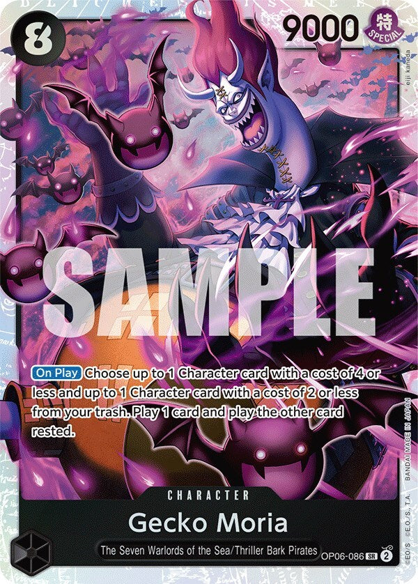 Gecko Moria (086) OP06-086 Wings of the Captain Foil
