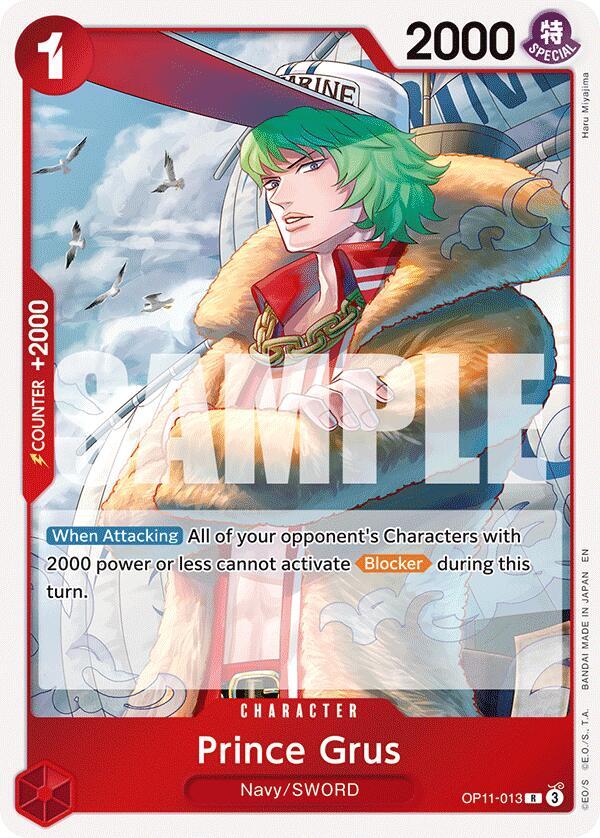 Prince Grus OP11-013 A Fist of Divine Speed Foil