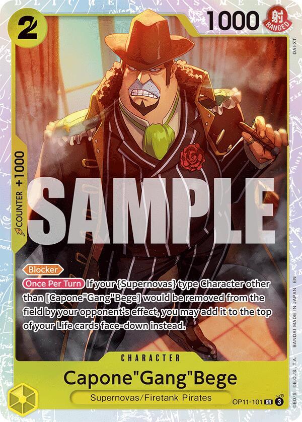 Capone"Gang"Bege (101) OP11-101 A Fist of Divine Speed Foil