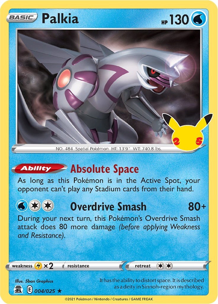 Palkia 004/025 Celebrations Holo