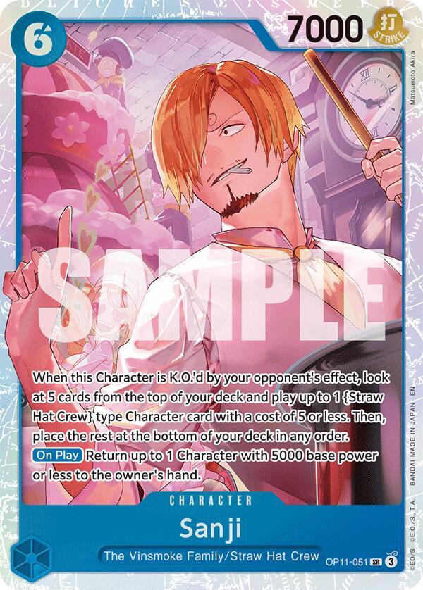 Sanji OP11-051 A Fist of Divine Speed Foil