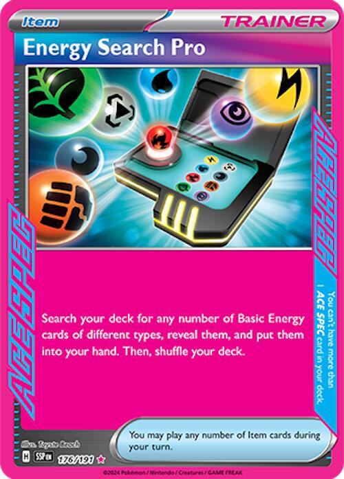 Energy Search Pro 176/191 Sv08: Surging Sparks Holo