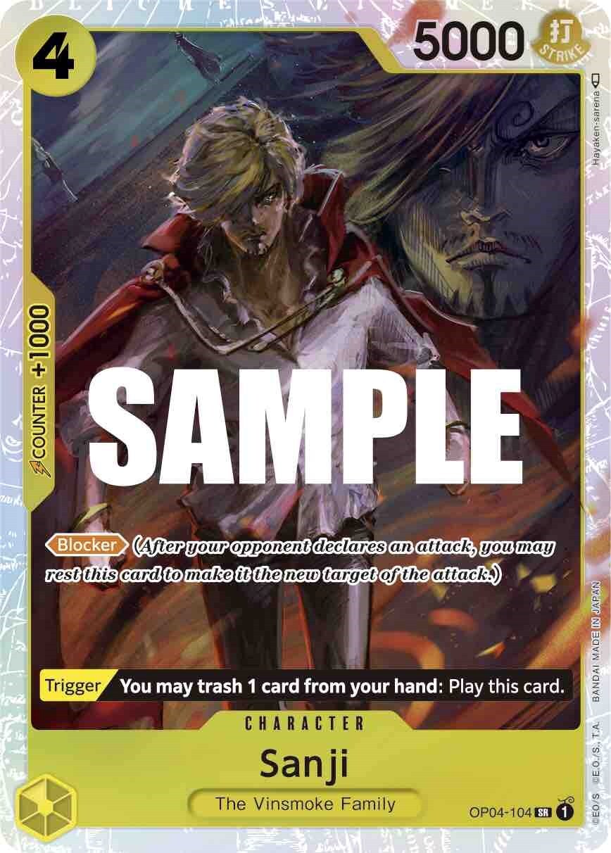 Sanji (104) OP04-104 Kingdoms of Intrigue Foil