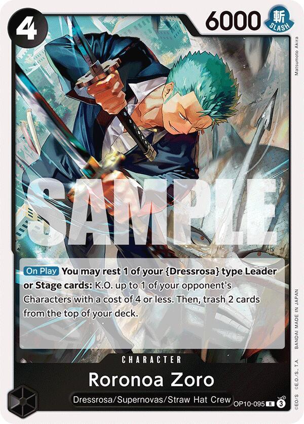 Roronoa Zoro (095) OP10-095 Royal Blood Foil