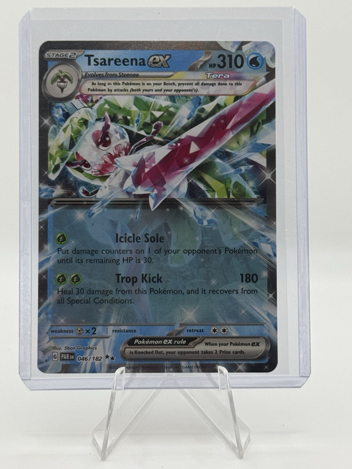 Tsareena ex - 046/182 Paradox Rift Double Rare Pokemon - NM/MINT