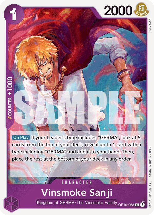 Vinsmoke Sanji OP10-063 Royal Blood Foil