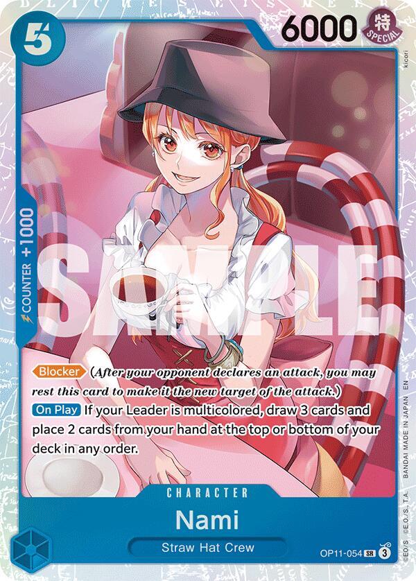 Nami (054) OP11-054 A Fist of Divine Speed Foil